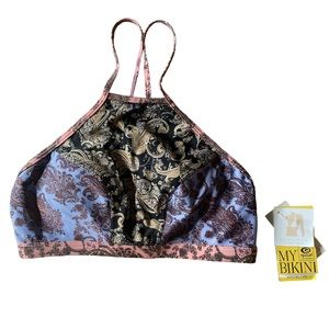 Rip Curl Paisley Halter Bikini Top - Small - NWT